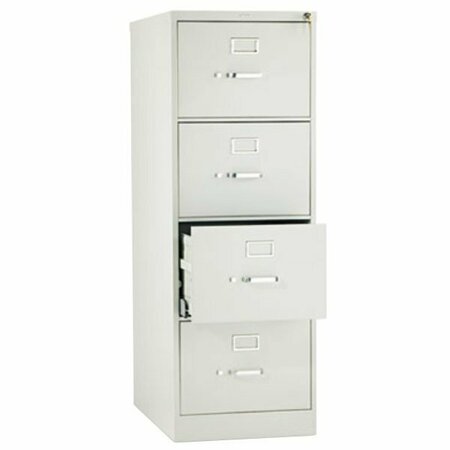 HON 514CPQ 510 Series Light Gray Full-Suspension Four-Drawer Filing Cabinet - 18 1/4'' x 25'' x 52'' 328HON514CPQ
